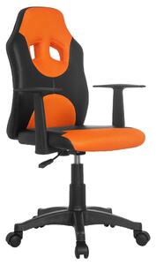 OTOČNÁ STOLIČKA PRE MLÁDEŽ, oranžová, čierna MID.YOU - Online Only detský nábytok, Online Only