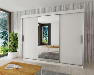 Skriňa s posuvnými dverami v šírke 250 cm TIMEA 1 - biela