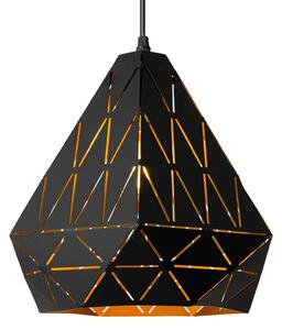 Toolight - Trojuholníková stropná lampa 1xE27 APP252-1CP, čierna, OSW-08007