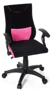 OTOČNÁ STOLIČKA PRE MLÁDEŽ, čierna, pink MID.YOU - Online Only detský nábytok, Online Only