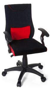 OTOČNÁ STOLIČKA PRE MLÁDEŽ, červená, čierna MID.YOU - Online Only detský nábytok, Online Only
