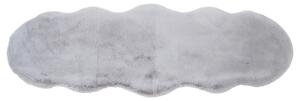 UMELÁ KOŽUŠINA, 55/160 cm, strieborná - Koberce