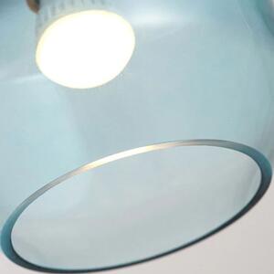Toolight - Sklenené stropné svietidlo 1xE27 APP433-1CP, modrá, OSW-00562