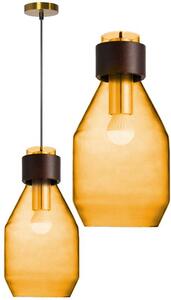 Toolight - Závesné svietidlo zo skla 1xE27 APP434-1CP, oranžová, OSW-00563