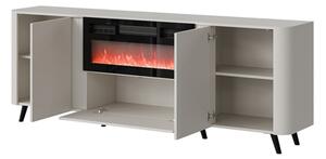 Mirjan24 Skrinka s krbom Newort 200 EF, Farby: čierna matná / čierna san sebastian 5903211369308