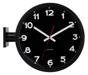 Karlsson 5966BK obojstranné nástenné hodiny 38 cm