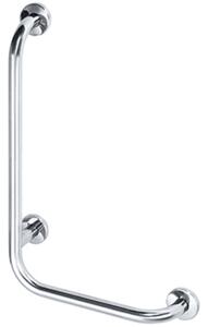 Bemeta Design HELP: Madlo, 680 mm, v tvare L, ľavé, s krytkou, nerez, lesk - 301112071