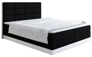 Čalúnená posteľ 180x200 LILLIANA 1 - čierna / biela