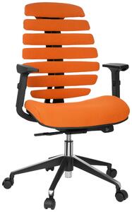 OTOČNÁ STOLIČKA, plochá tkanina, oranžová, čierna MID.YOU - Online Only kancelárie, Online Only
