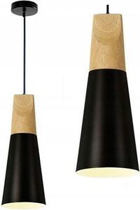 Toolight - stropné svietidlo SCANDI B 1xE27, čierna-hnedá, OSW-00149