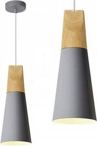 Toolight - stropné svietidlo SCANDI B 1xE27, šedá-hnedá, OSW-00150