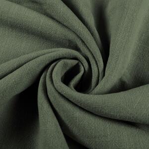 Ľanová látka LEN-020 Khaki zelená - metráž šírka 140 cm