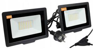 LED reflektor 2x 100W pre statívy 6000k 14000lm + 1,5m kábel