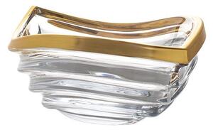 KRIŠTÁĽOVÁ MISA BOHEMIA PRESTIGE WAVE MATT GOLD 305MM