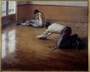 Caillebotte, Gustave - Obrazová reprodukcia The floor planers., (40 x 30 cm)