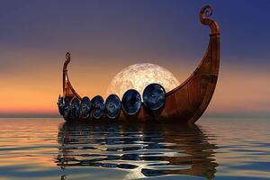 Ilustrácia Viking Boat 2, CoreyFord