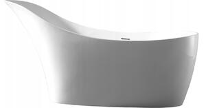 Hagser Salma voľne stojaca vaňa, biela, 169 x 75 cm + sifón automat, HGR19000012