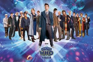 Plagát, Obraz - Doctor Who - 60th Anniversary, (91.5 x 61 cm)