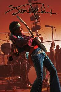 Plagát, Obraz - Jimi Hendrix - Live