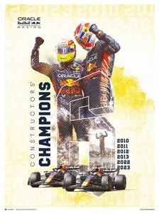 Umelecká tlač Oracle Red Bull Racing - F1 World Constructors' Champions 2023, (30 x 40 cm)