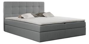 KONDELA Boxspringová posteľ, 160x200, sivá, KAMILIA