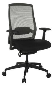 OTOČNÁ STOLIČKA, sieťovina, čierna MID.YOU - Online Only kancelárie, Online Only