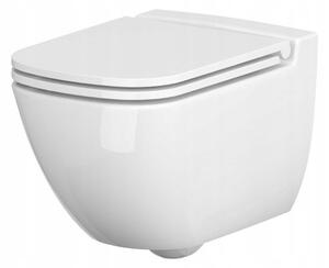 Cersanit Caspia, antibakteriálne toaletné sedátko z duroplastu, biela, K98-0145