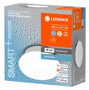 LEDVANCE Sapho, ORBIS AQUA kúpeľňové stropné svietidlo, priemer 200mm, WIFI stmievateľné + teplota farby, 1200lm, 12W, IP44
