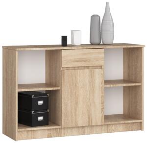 Ak furniture Komoda B-17 120 cm dub sonoma