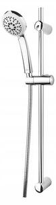 Cersanit Vibe - Sprchová súprava s tyčou a posuvným držiakom, 3 funkčná hlavica, kovová tyč 71cm s posuvným držiakom a montážnou sadou, S951-021