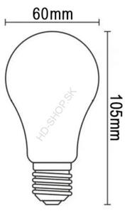 LED žiarovka / filament 7,3W CLEAR - A60 / E27 / 4000K (ZLF522A)
