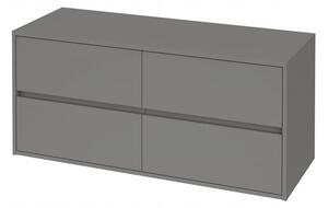 Cersanit Crea, skrinka pod umývadlo s doskou 120cm, šedá, S931-006
