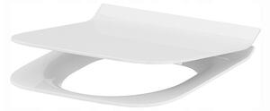 Cersanit Crea Clean On, hranatá kombi misa vrátane Slim sedátka z duroplastu, biela, K114-022