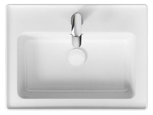 Cersanit Crea, závesná skrinka s umývadlom 60cm, set B109, šedá, S801-283