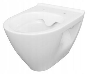 Cersanit Mille Clean On, závesná wc misa 51x36,5x36,5 cm s pomaly padajúcim WC sedátkom z duroplastu SET B218, biela, S701-430