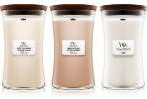 Woodwick Linen, Tea & Sea Salt set sada
