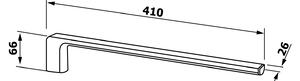 Gedy PIRENEI pevný držiak uterákov - chróm - 41x2,6x6,6 cm