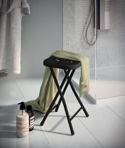 Gedy Sapho, Kúpeľňová stolička, 26x45,5x26 cm, čierna, CO7614