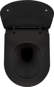Deante Peonia Zero, závesná WC misa RimFree, 51 x 36 cm, čierna, CDE_NZPW