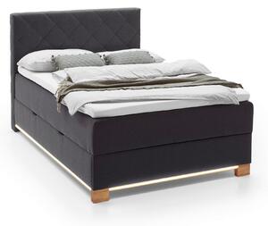 BOXSPRINGOVÁ POSTEĽ, 140/200 cm antracitová Xora - Postele, Online Only