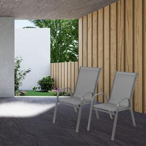 Bluegarden, záhradná stolička Polo svetlo sivá, OGR-09002