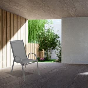 Bluegarden, záhradná stolička Polo svetlo sivá, OGR-09002