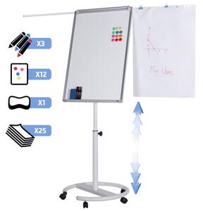 Jago Flipchart tabuľa s guľatou základňou - 60 x 90 cm