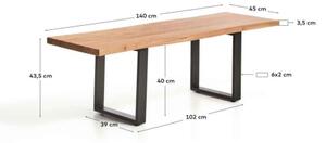 UXUE lavica 140 cm