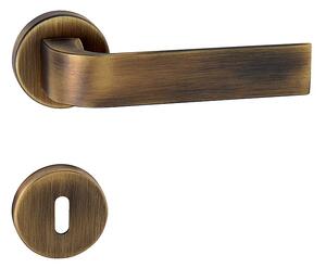 Dverové kovanie MP Cinto-R 2732 (OGS - Bronz česaný matný), kľučka-kľučka, Otvor pre obyčajný kľúč BB, MP OGS (bronz česaný mat)