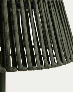 ALDETA záhradná solárna podlahová lampa Zelená