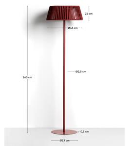 ALDETA záhradná solárna podlahová lampa Terakota