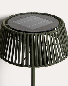 ALDETA záhradná solárna podlahová lampa Zelená
