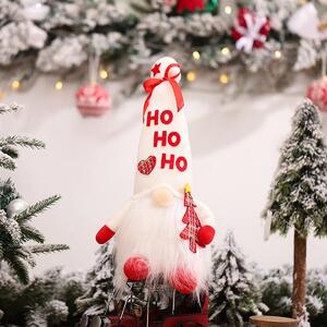 TUTUMI - Vianočný svetelný škriatok, biely - LED, 36cm