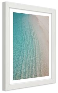 Plagát Pobrežie v lete Farba rámu: Biela, Rozmery: 30 x 45 cm